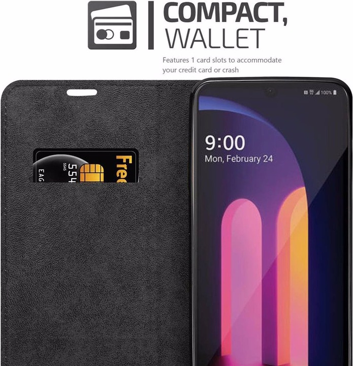 Actual product image Cadorabo Book Invisible Magnet Cover (LG V60 ThinQ 5G)