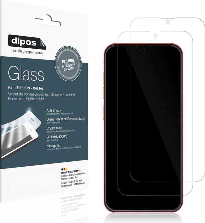 Actual product image Dipos Anti-Shock Screen Protector Clear (1 Piece, Ulefone Note 8P)