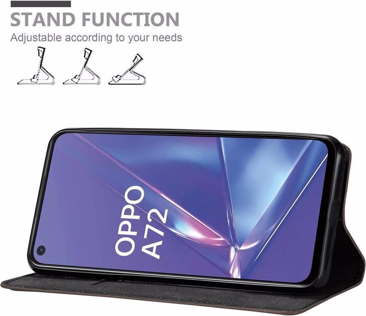 Actual product image Cadorabo Book Invisible Magnet Cover (Oppo A72)