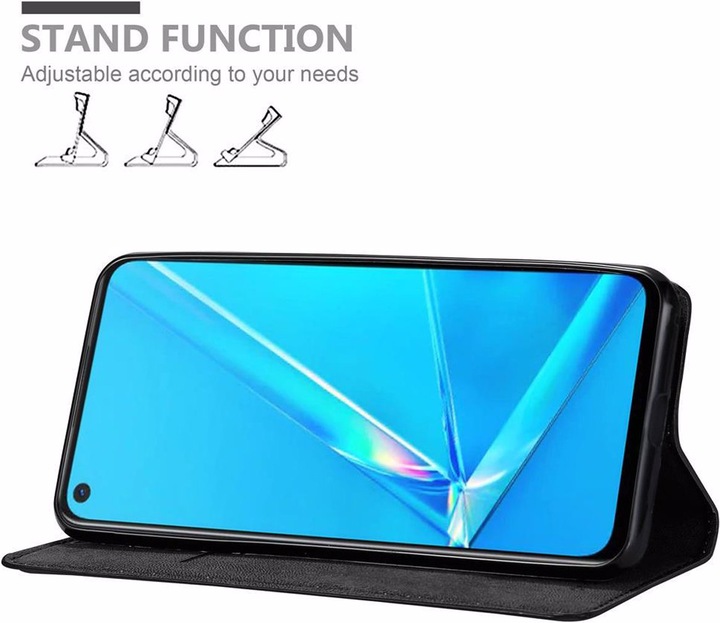 Actual product image Cadorabo Book Invisible Magnet Cover (Oppo A92)