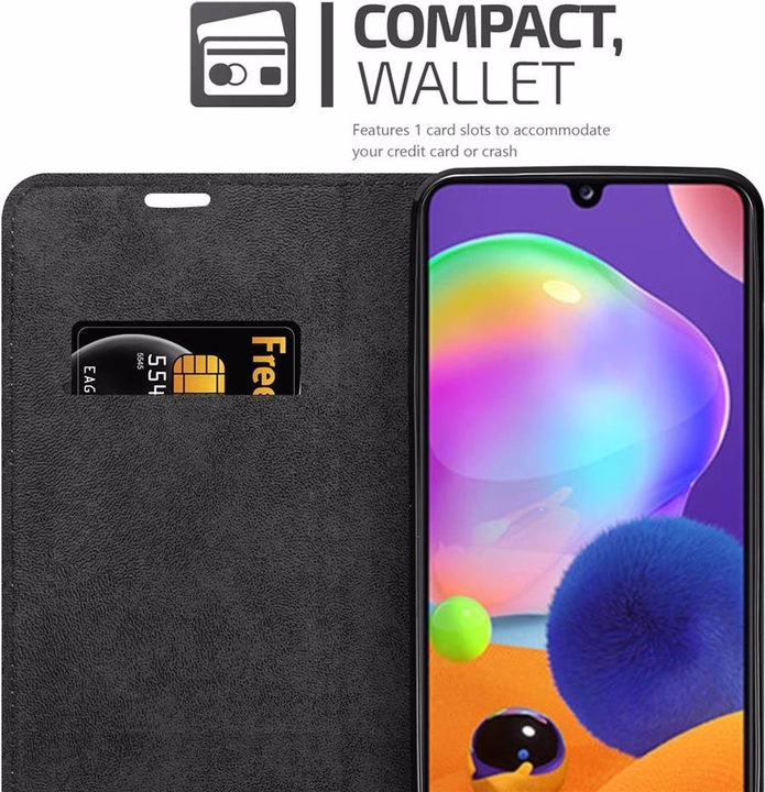 Actual product image Cadorabo Book Invisible Magnet Cover (Samsung Galaxy A31)