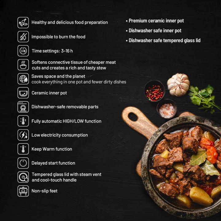 Produktbild Lauben Ryżowar Slow Cooker 3500SB