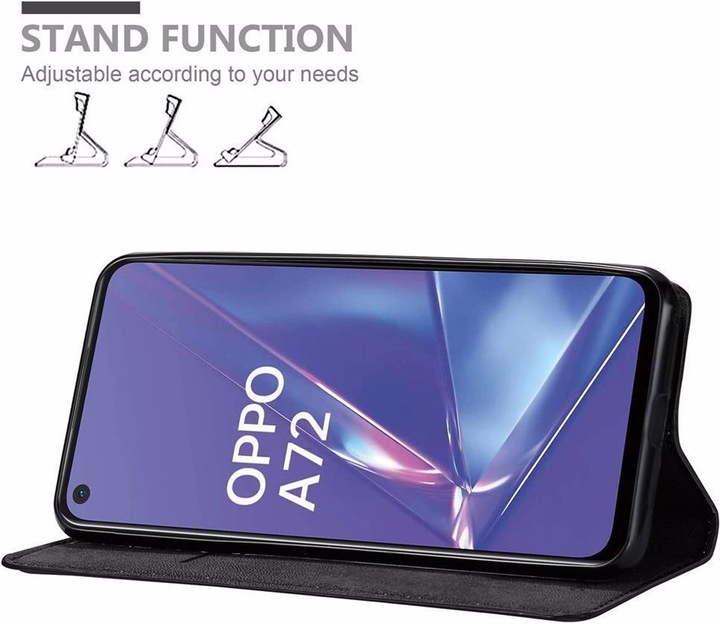 Actual product image Cadorabo Book Invisible Magnet Cover (Oppo A52)