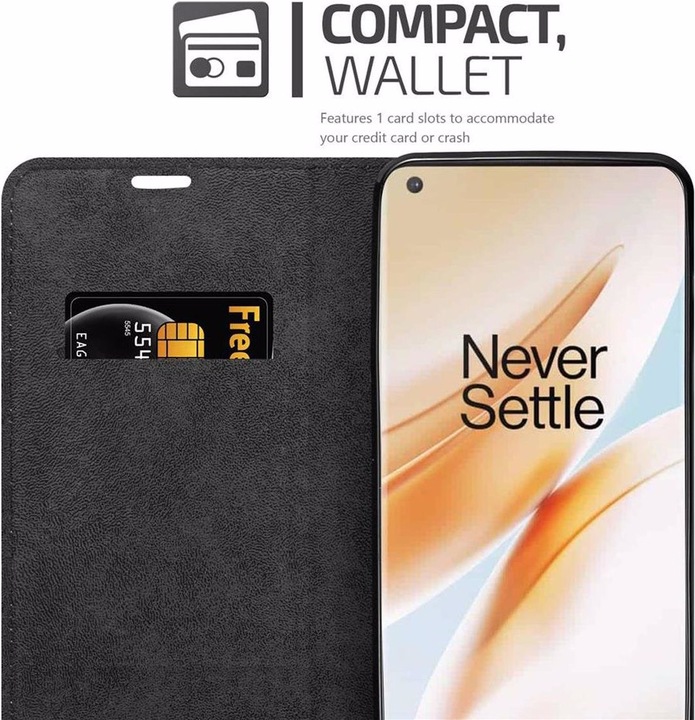 Actual product image Cadorabo Book Invisible Magnet Cover (OnePlus 8 Pro)