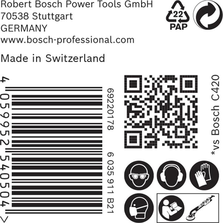 Actual product image Bosch Professional Zubehör Expert M480 Sanding net for drywall sander, 225 mm, G 220, 25 pcs. (220)