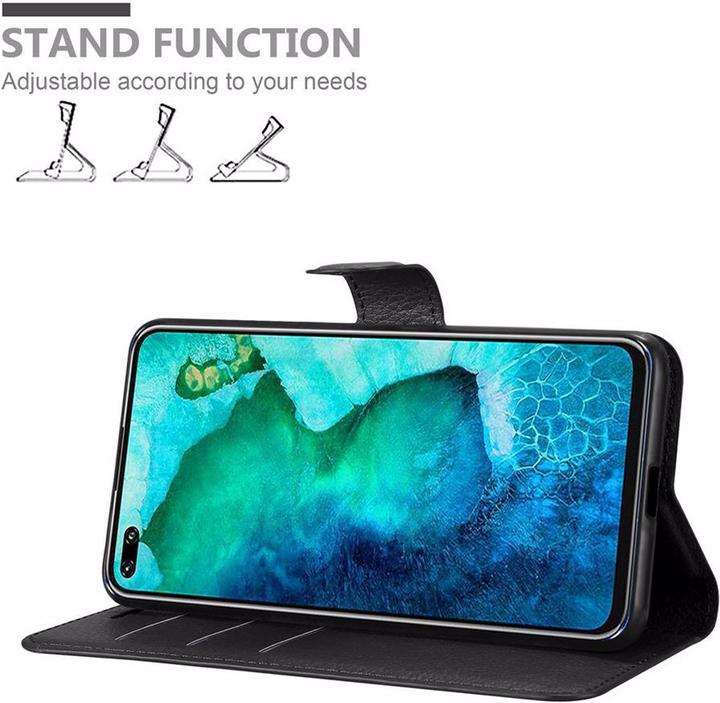 Actual product image Cadorabo Book with stand function cover (Honor View 30 Pro)