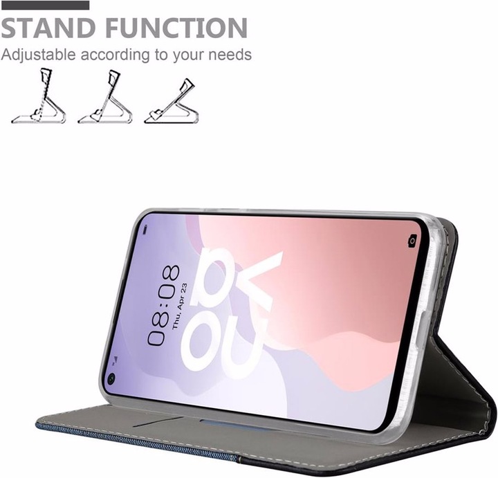 Produktbild Cadorabo Book Jeans Optik Cover (Huawei Nova 7 SE)