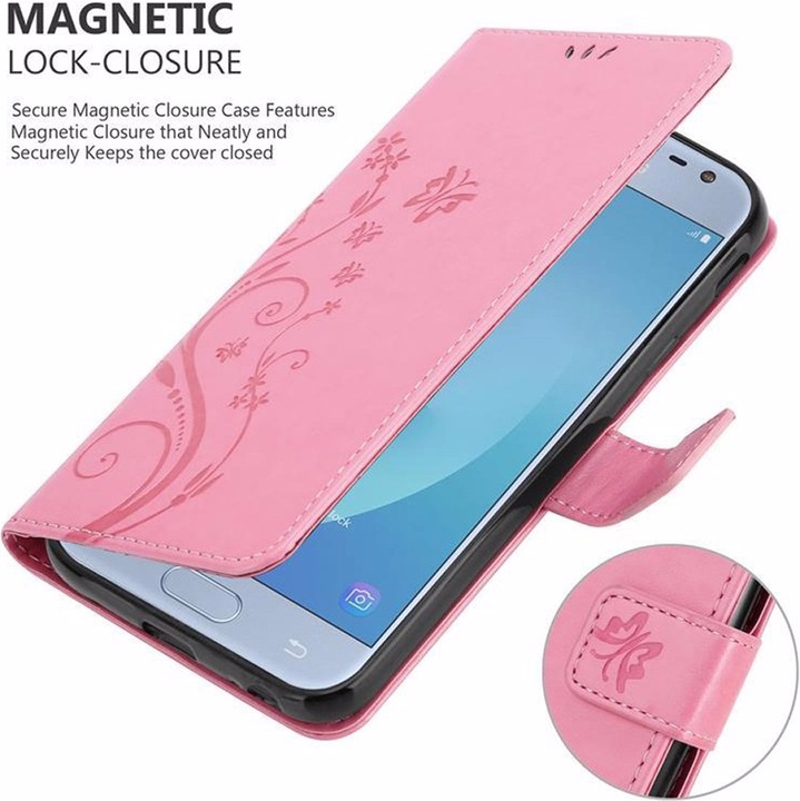 Produktbild Cadorabo Flower Book Cover (Samsung Galaxy J3 2017 (US Version))