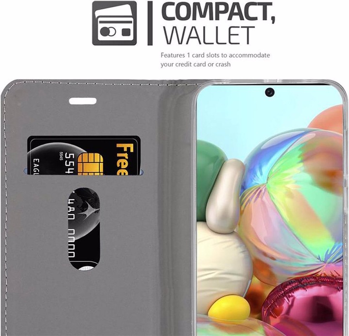 Produktbild Cadorabo Book Jeans Optik Cover (Samsung Galaxy A71 5G)