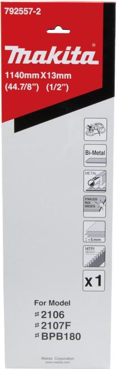 Immagine prodotto Makita Lama per sega a nastro BiM per metallo