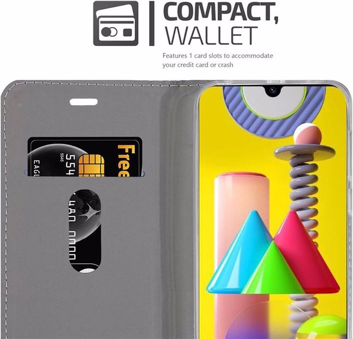 Produktbild Cadorabo Book Jeans Optik Cover (Samsung Galaxy M31)