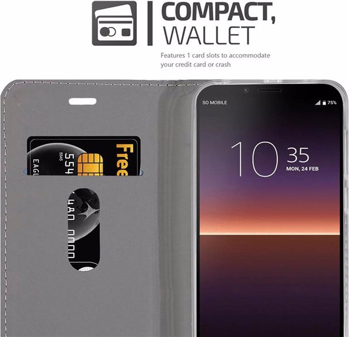 Actual product image Cadorabo Book Jeans Optics Cover (Sony Xperia 10 II)