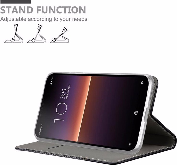 Produktbild Cadorabo Book Jeans Optik Cover (Sony Xperia 10 II)
