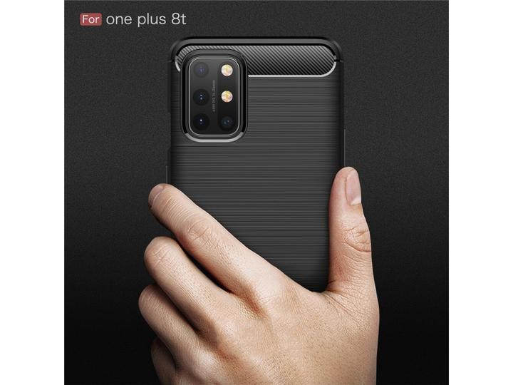 Produktbild Screenguard OnePlus 8T Hülle Carbon Brushed Soft TPU (OnePlus 8T)