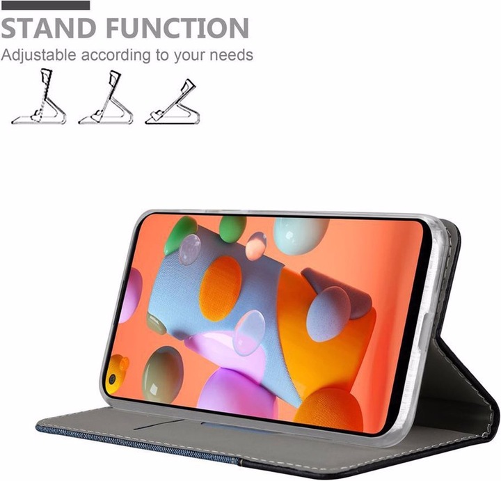 Produktbild Cadorabo Book Jeans Optik Cover (Samsung Galaxy A11)