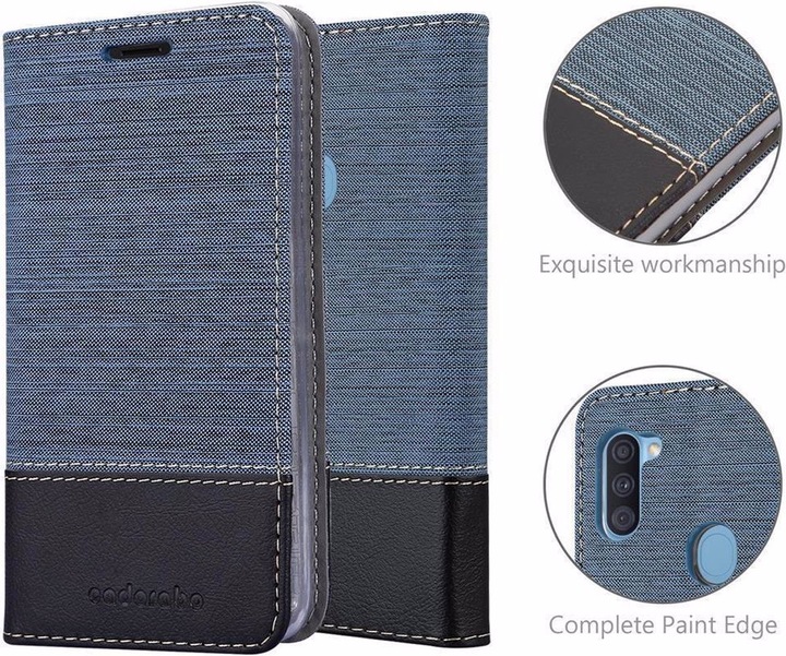 Produktbild Cadorabo Book Jeans Optik Cover (Samsung Galaxy A11)
