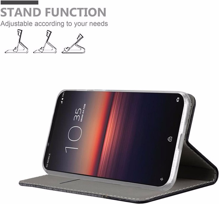 Produktbild Cadorabo Book Jeans Optik Cover (Sony Xperia 1 II)