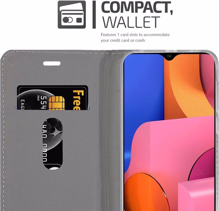 Produktbild Cadorabo Book Jeans Optik Cover (Samsung Galaxy A21)