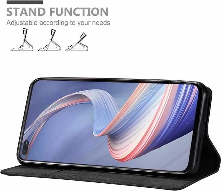 Actual product image Cadorabo Book Invisible Magnet Cover (Oppo A92s)