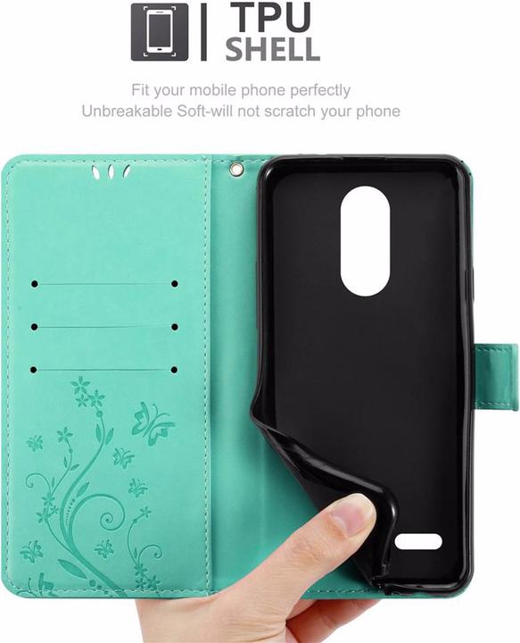 Actual product image Cadorabo Flower Book Cover (LG K8 2018)