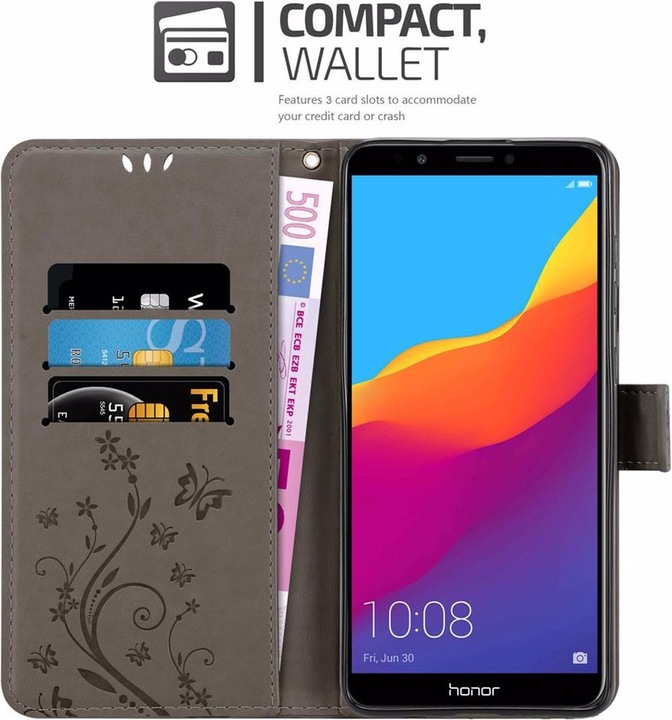 Actual product image Cadorabo Flower Book Cover (Honor 7c)