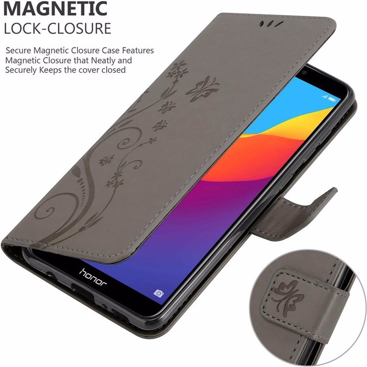 Actual product image Cadorabo Flower Book Cover (Honor 7c)