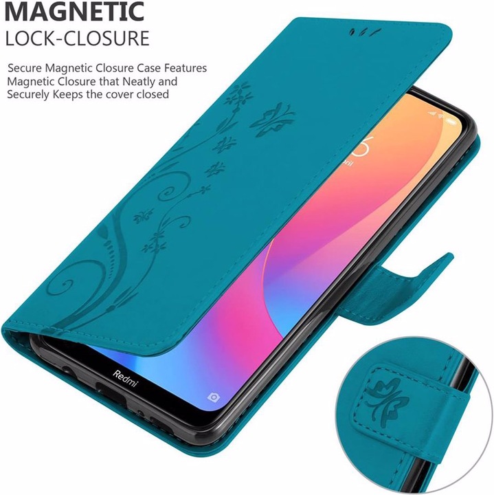 Actual product image Cadorabo Flower Book Cover (Xiaomi Redmi 8A)