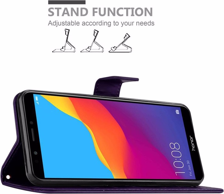 Actual product image Cadorabo Flower Book Cover (Honor 7c)