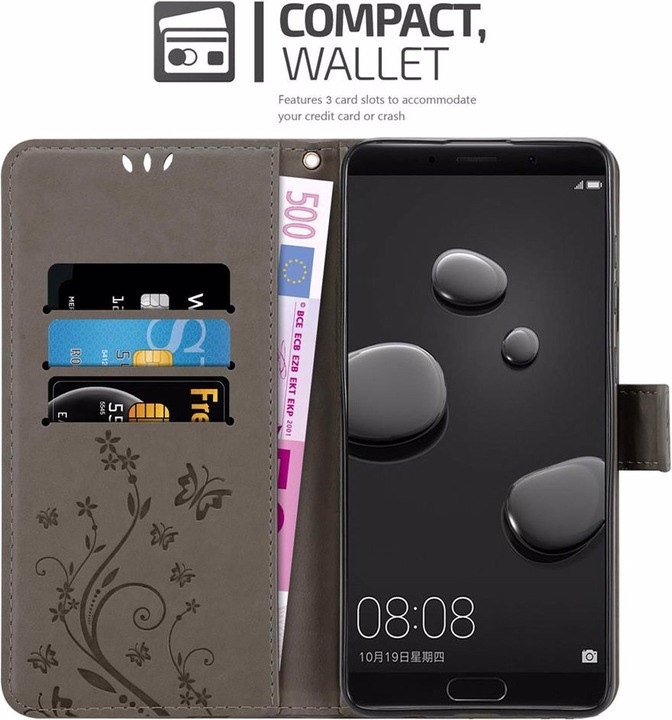 Actual product image Cadorabo Flower Book Cover (Huawei Nova 2i)