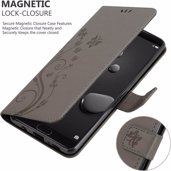 Actual product image Cadorabo Flower Book Cover (Huawei Nova 2i)