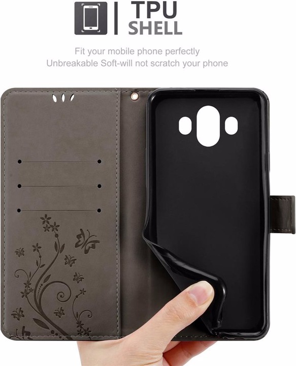 Actual product image Cadorabo Flower Book Cover (Huawei Nova 2i)
