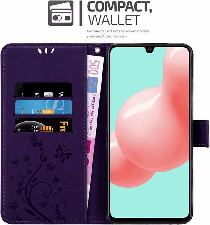 Actual product image Cadorabo Flower Book Cover (Samsung Galaxy A41)