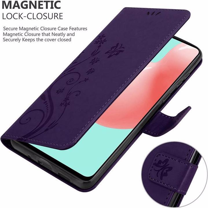 Actual product image Cadorabo Flower Book Cover (Samsung Galaxy A41)