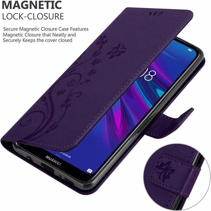 Produktbild Cadorabo Flower Book Cover (Huawei Y6 (2019))