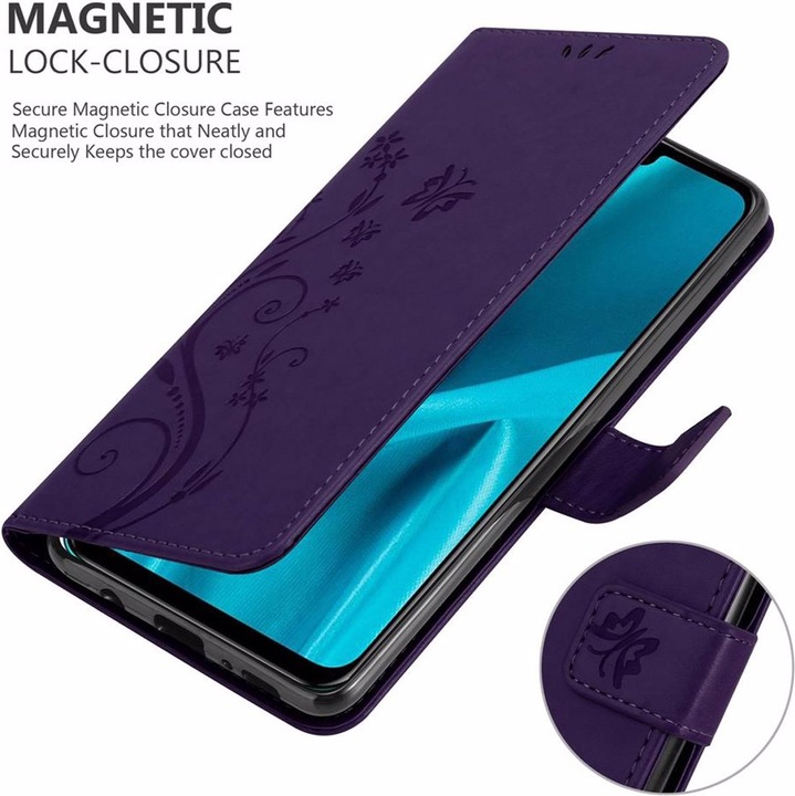 Produktbild Cadorabo Flower Book Cover (Huawei Y9 (2019))