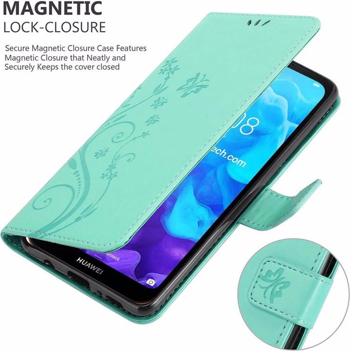Produktbild Cadorabo Flower Book Cover (Huawei Y6 Pro)