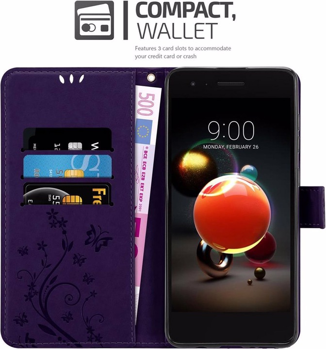 Actual product image Cadorabo Flower Book Cover (LG K8)