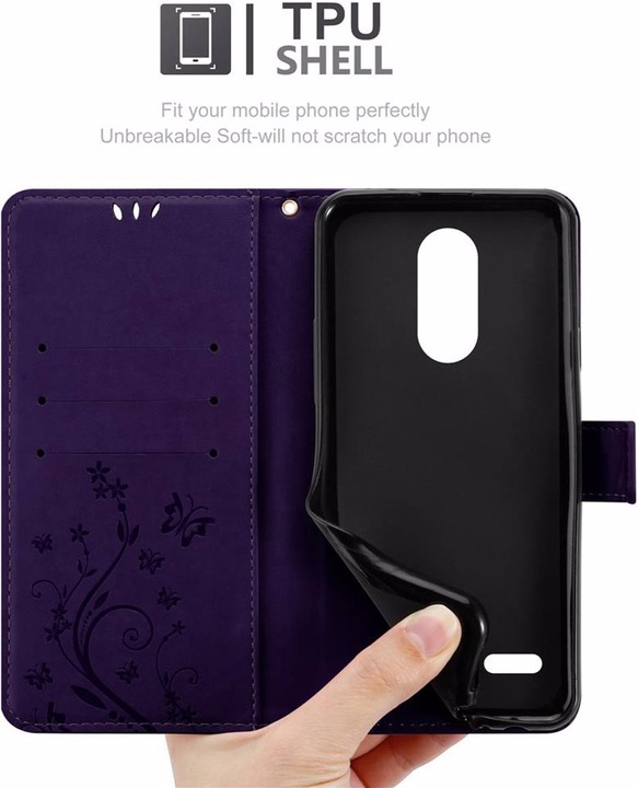 Actual product image Cadorabo Flower Book Cover (LG K8)