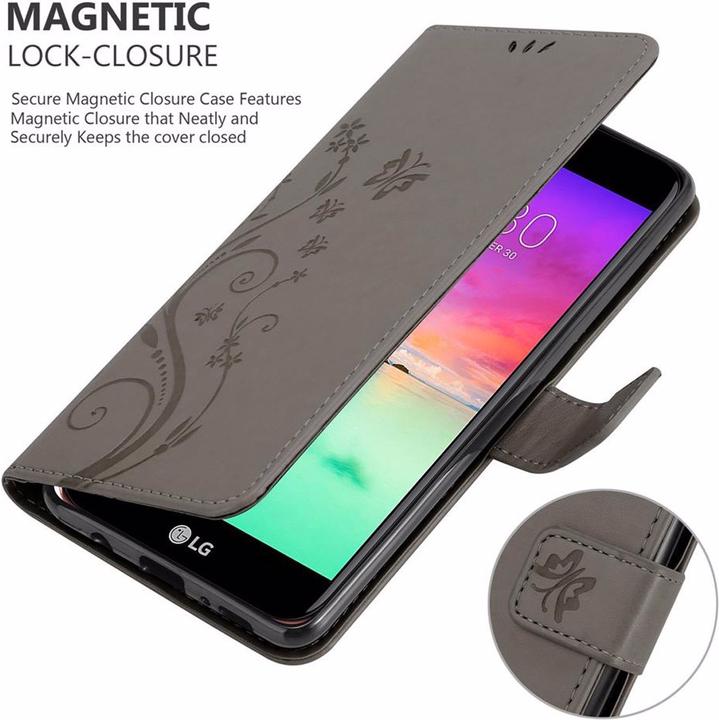 Actual product image Cadorabo Flower Book Cover (LG K10)