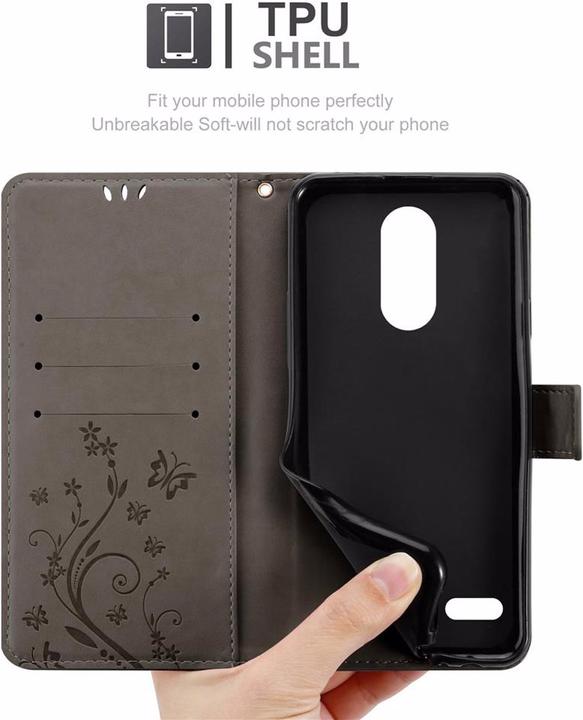 Actual product image Cadorabo Flower Book Cover (LG K10)