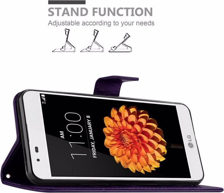 Actual product image Cadorabo Flower Book Cover (LG K7)