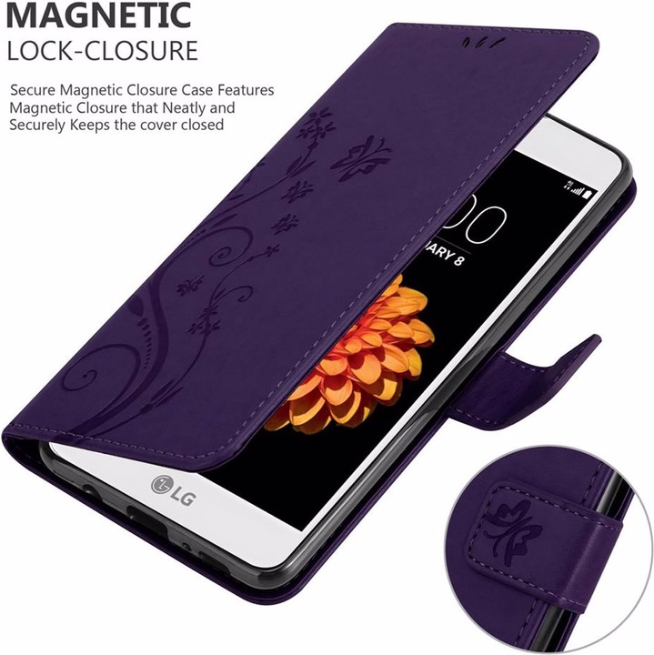 Actual product image Cadorabo Flower Book Cover (LG K7)