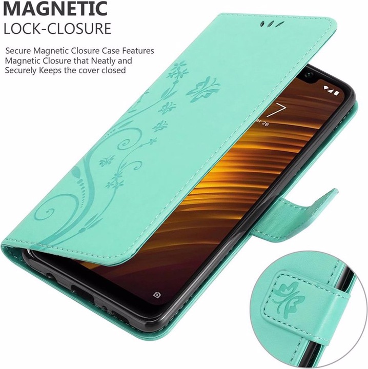 Produktbild Cadorabo Flower Book Cover (Xiaomi Pocophone F1)