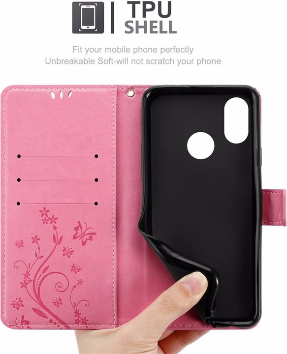Actual product image Cadorabo Flower Book Cover (Mi 8)