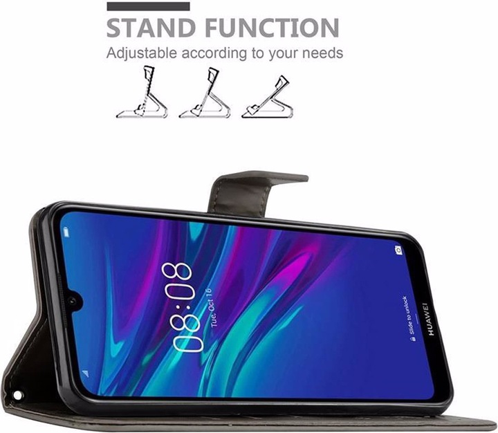 Produktbild Cadorabo Flower Book Cover (Huawei Y6 (2019))