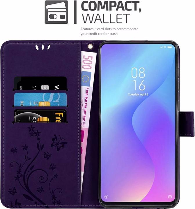 Actual product image Cadorabo Flower Book Cover (Xiaomi Redmi K20)