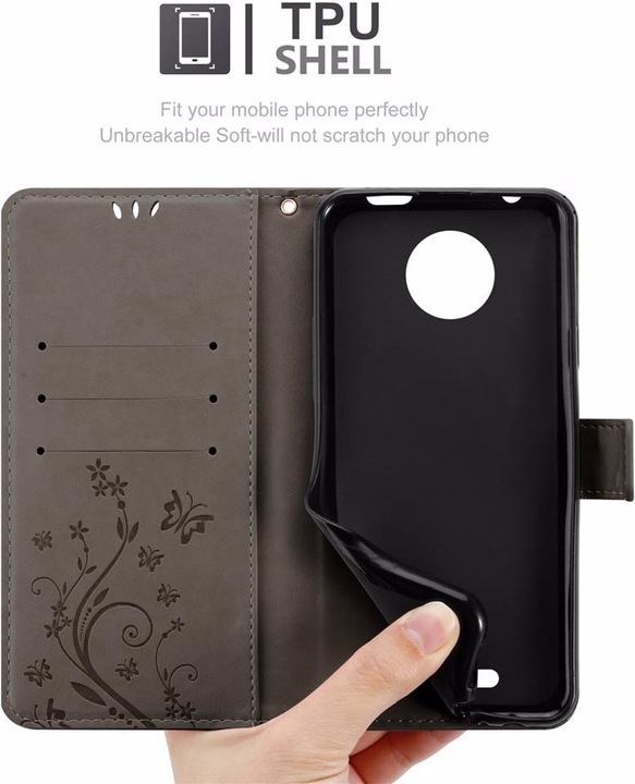 Produktbild Cadorabo Flower Book Cover (Motorola Moto C)