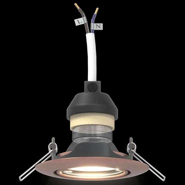 Produktbild VidaXL Lampen Kupfer Kupfer und Kunststoff Klein Einbauleuchten Rund (GU10)