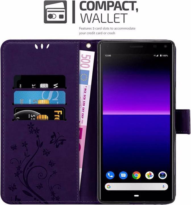 Actual product image Cadorabo Flower Book Cover (Sony Xperia 8)