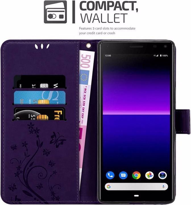 Produktbild Cadorabo Flower Book Cover (Sony Xperia 8)